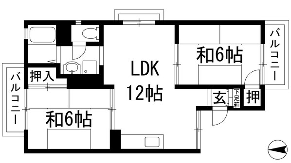 セジュールティーエム1の物件間取画像